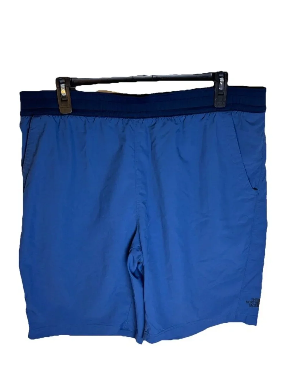 North Face Shorts Mens XXL Blue Pull On Adventure Drawstring Trunks Hiking